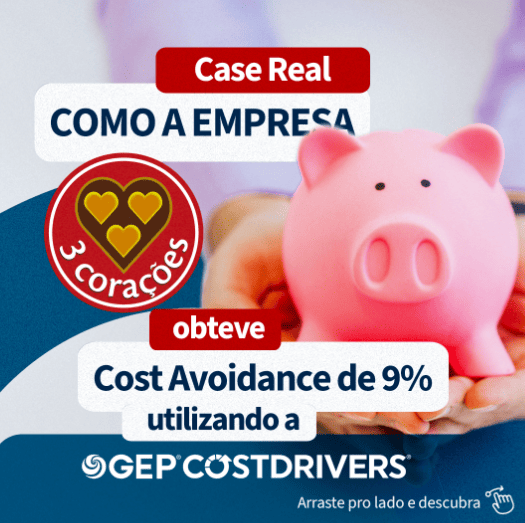 Case Real: Como a empresa 3 Corações obteve Cost Avoidance de 9% utilizando a GEP COSTDRIVERS?